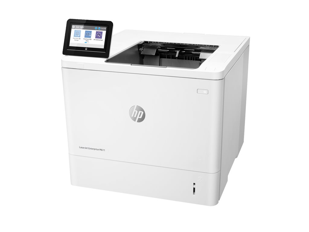 HP LaserJet Enterprise M611dn - Drucker - s / w - Duplex - Laser - A4 / Legal - 1200 x 1200 dpi - bis zu 61 Seiten / Min. - Kapazität: 650 Blätter - USB 2.0, Gigabit LAN, USB 2.0-Host